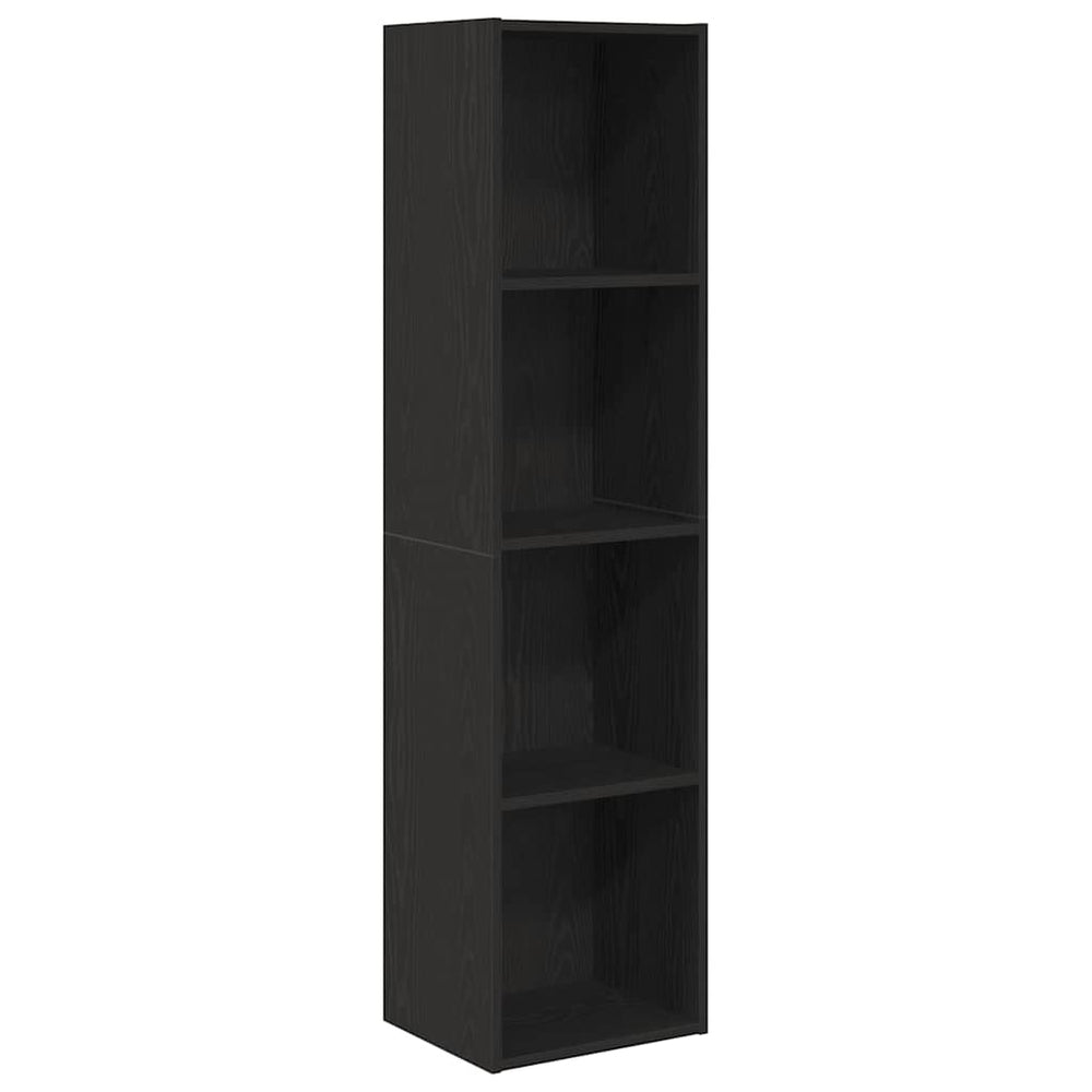 vidaXL Bookshelf Black Oak Look 143 x 30 x 36 cm Engineered Wood