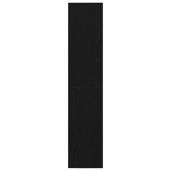 Schwarzes Bücherregal Eichen-Optik
