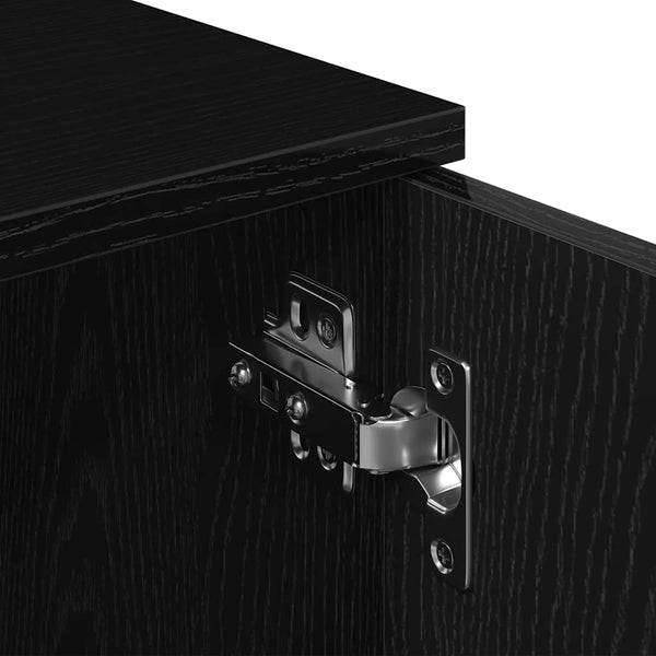 TV-Schrank Eiche Schwarz 102 cm