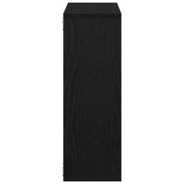 Wandregal Eiche Schwarz 104 cm