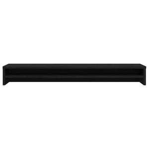 vidaXL Support d'écran chêne noir 100 x 24 x 13 cm Bois d'ingénierie