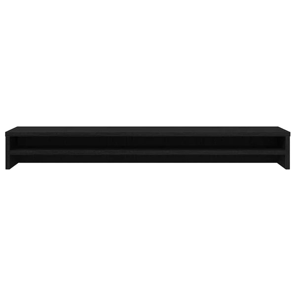 vidaXL Support d'écran chêne noir 100 x 24 x 13 cm Bois d'ingénierie