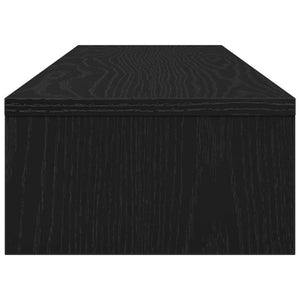 vidaXL Support d'écran chêne noir 100 x 24 x 13 cm Bois d'ingénierie