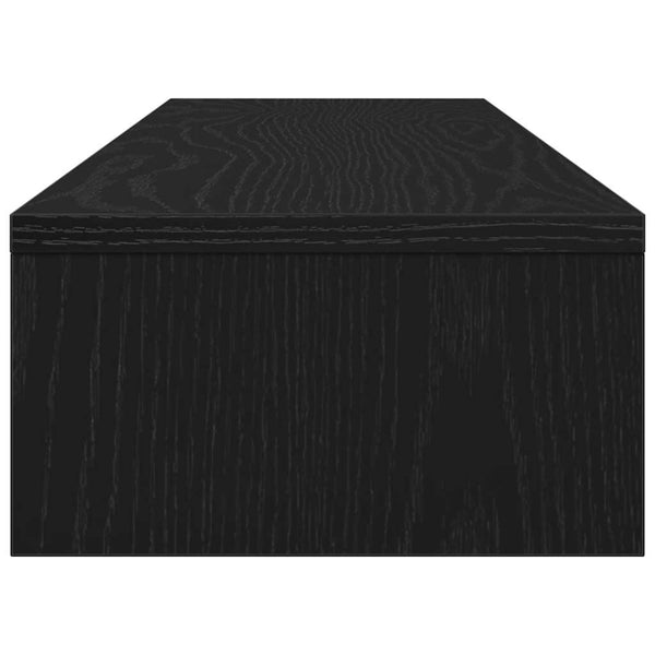 vidaXL Support d'écran chêne noir 100 x 24 x 13 cm Bois d'ingénierie