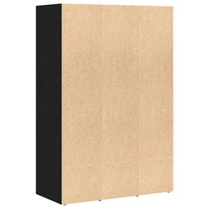 Bücherregal Schwarz Eichen-Optik