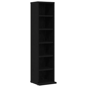 CD-Schrank, Schwarz Eichen-Optik, 88cm