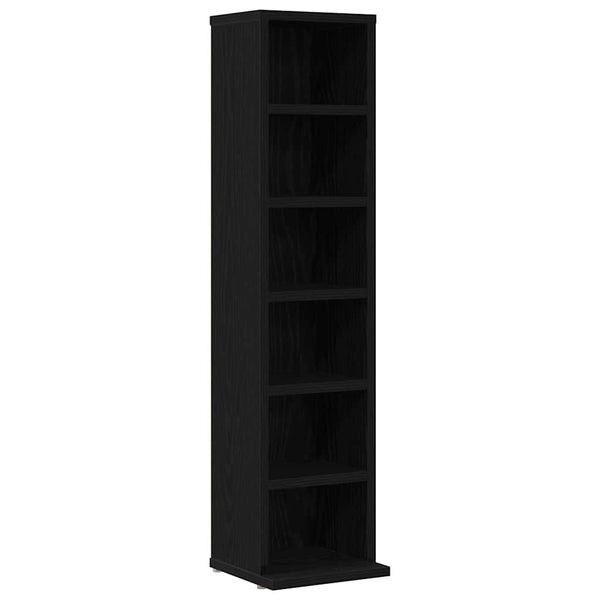 CD-Schrank, Schwarz Eichen-Optik, 88cm