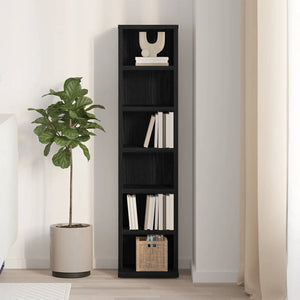 CD-Schrank, Schwarz Eichen-Optik, 88cm