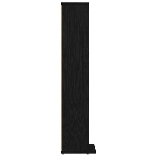 CD-Schrank, Schwarz Eichen-Optik, 88cm