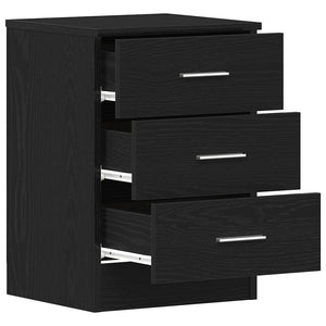 Nachttische 2er Set Schwarze Eiche