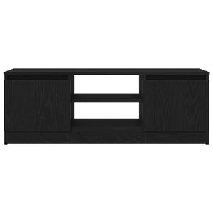 TV-Schrank Schwarz Eichen-Optik 102 cm