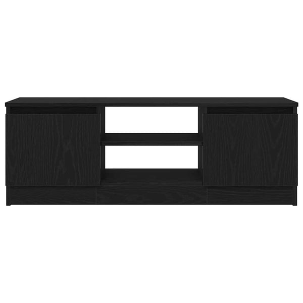 TV-Schrank Schwarz Eichen-Optik 102 cm