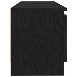 TV-Schrank Schwarz Eichen-Optik 102 cm
