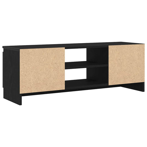 TV-Schrank Schwarz Eichen-Optik 102 cm