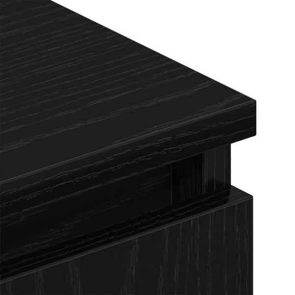 TV-Schrank Schwarz Eichen-Optik 102 cm