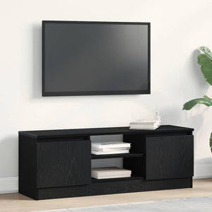 TV-Schrank Schwarz Eichen-Optik 102 cm