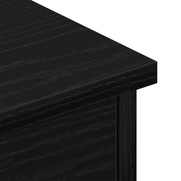 Wandschrank Schwarz Eichen-Optik 60 cm