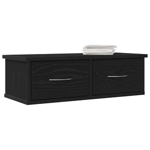 Wandschrank Schwarz Eichen-Optik 60 cm