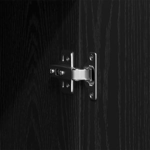 Kleiderschrank Schwarz Eichen-Optik 80x52x180 cm