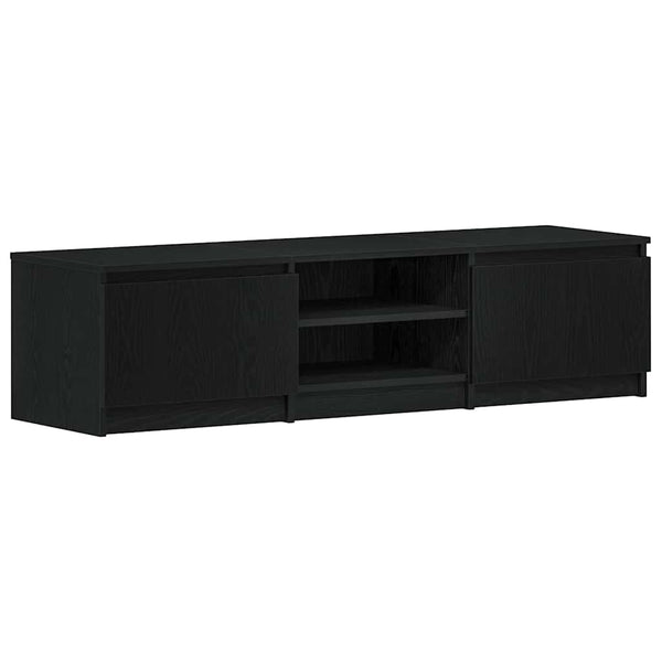TV-Schrank Schwarz Eichen-Optik 140 cm