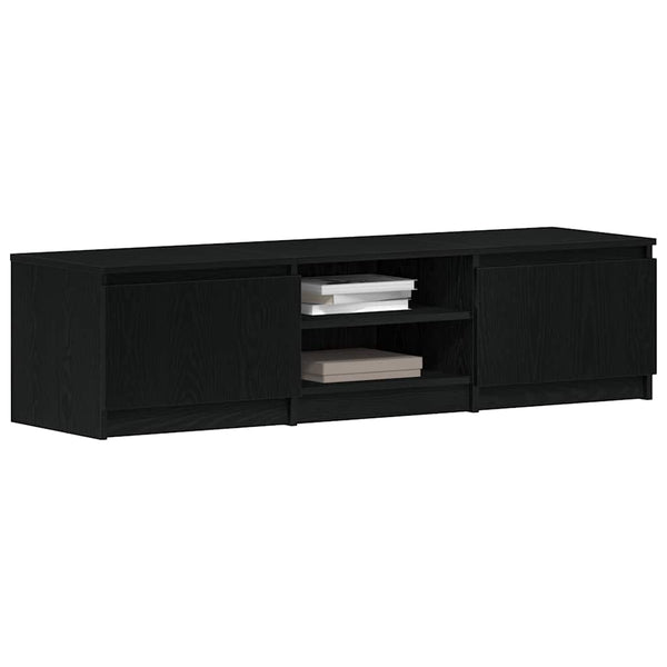 TV-Schrank Schwarz Eichen-Optik 140 cm