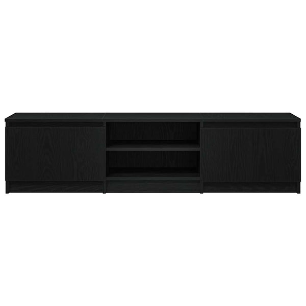TV-Schrank Schwarz Eichen-Optik 140 cm