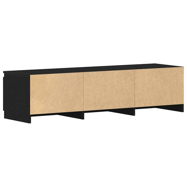 TV-Schrank Schwarz Eichen-Optik 140 cm