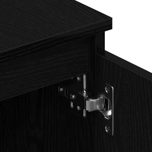 TV-Schrank Schwarz Eichen-Optik 140 cm