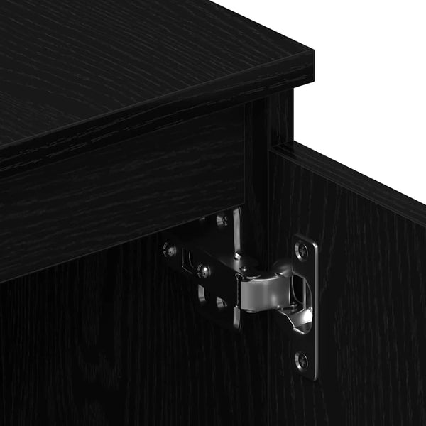 TV-Schrank Schwarz Eichen-Optik 140 cm