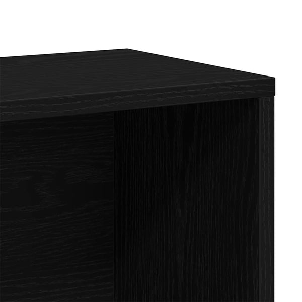 Bücherregal Schwarz Eichen-Optik 160cm
