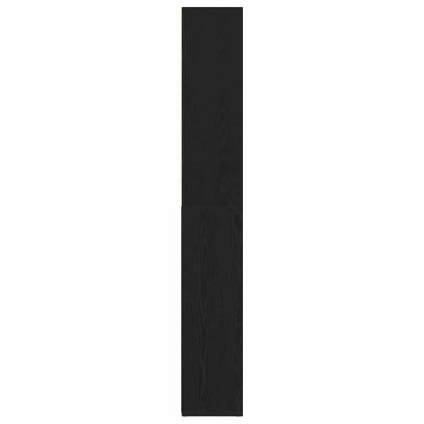 Bücherregal Schwarz Eichen-Optik 160cm
