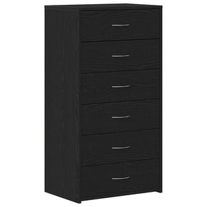 Schwarzes Sideboard mit 6 Schubladen