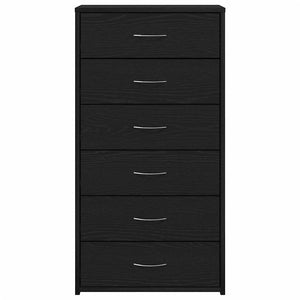 Schwarzes Sideboard mit 6 Schubladen