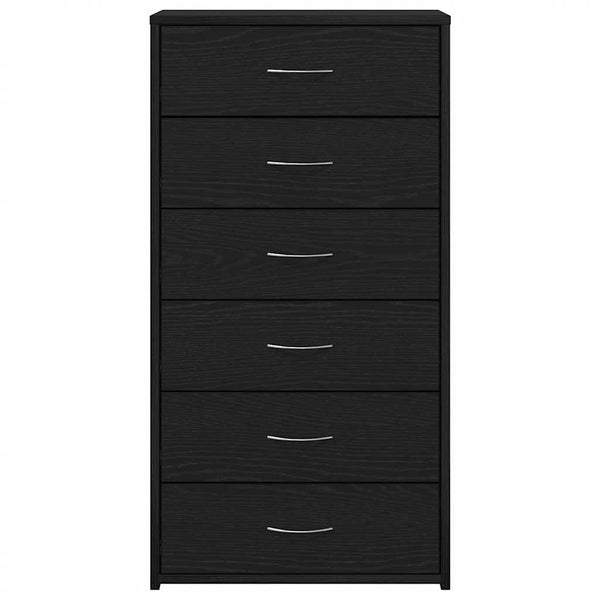 Schwarzes Sideboard mit 6 Schubladen