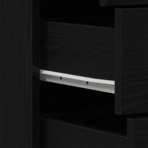 Schwarzes Sideboard mit 6 Schubladen
