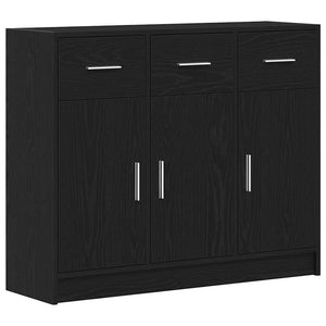 Sideboard Schwarze Eiche 91x28x75 cm