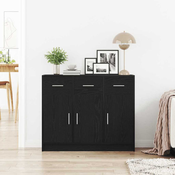 Sideboard Schwarze Eiche 91x28x75 cm