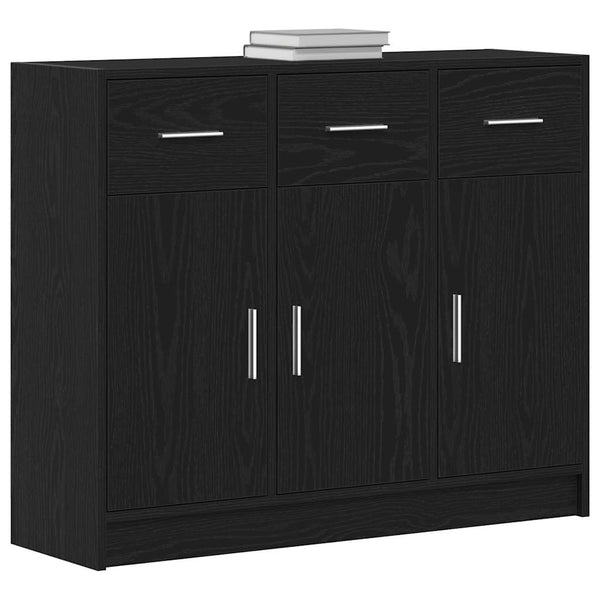 Sideboard Schwarze Eiche 91x28x75 cm