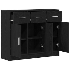 Sideboard Schwarze Eiche 91x28x75 cm
