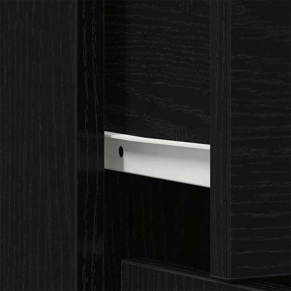 Sideboard Schwarze Eiche 91x28x75 cm