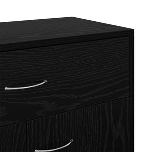 Schwarzes Sideboard Eichenoptik 60 cm