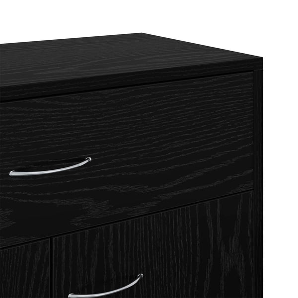 Schwarzes Sideboard Eichenoptik 60 cm