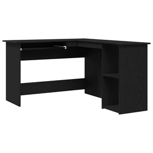 Eckschreibtisch Schwarz Eichenoptik 120x140 cm