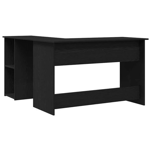 Eckschreibtisch Schwarz Eichenoptik 120x140 cm
