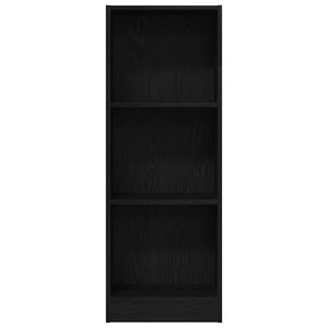 Bücherregal Schwarz Eichen-Optik 109cm