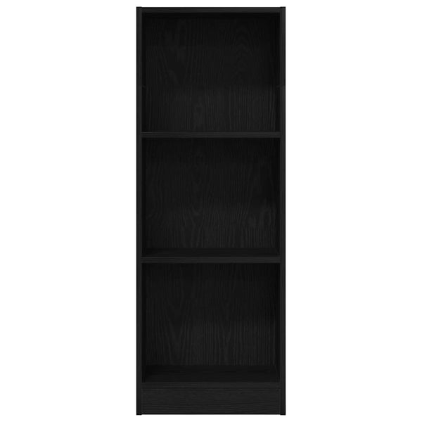 Bücherregal Schwarz Eichen-Optik 109cm