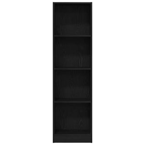 Bücherregal Schwarz Eichen-Optik 40x143 cm