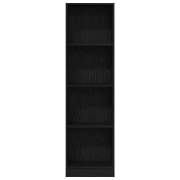 Bücherregal Schwarz Eichen-Optik 40x143 cm