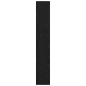 Bücherregal Schwarz Eichen-Optik 40x143 cm