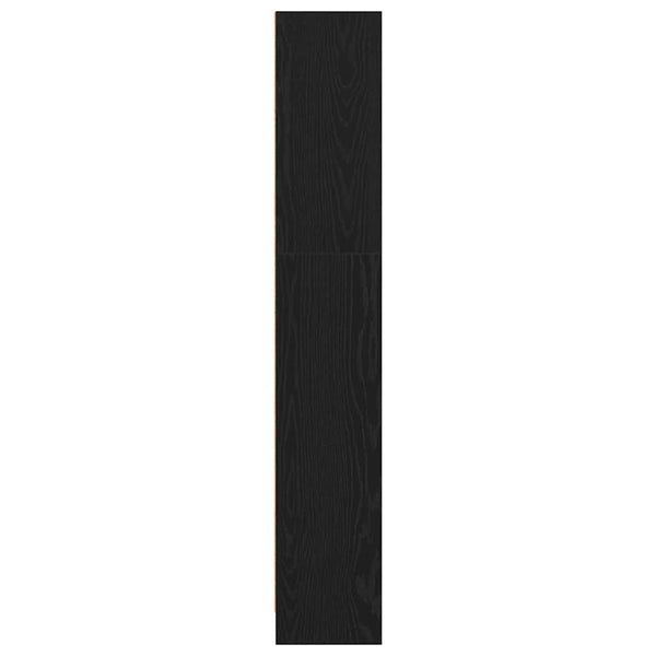 Bücherregal Schwarz Eichen-Optik 40x143 cm